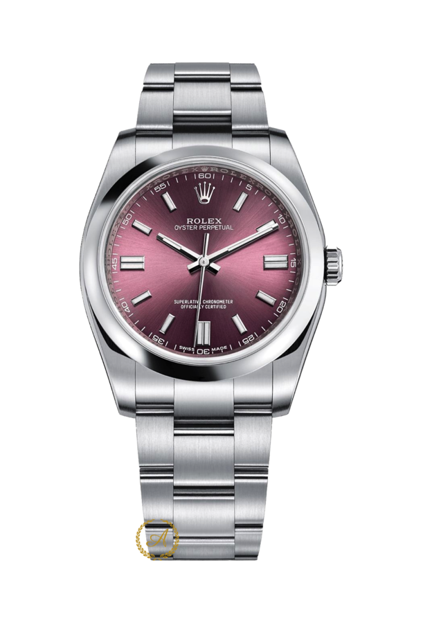 Rolex Oyster Perpetual 36 mm 116000 Red Grape Dial