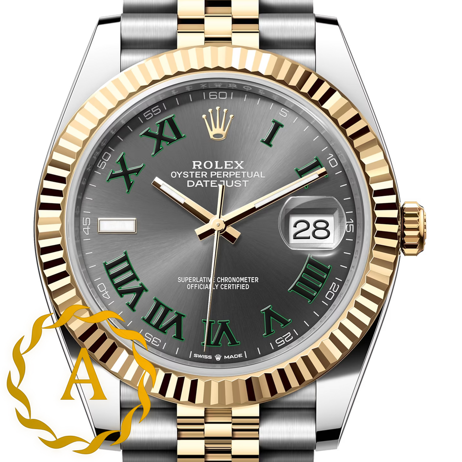 Rolex Datejust «Wimbledon» 41 mm Yellow Rolesor Slate Dial 126333 Jubilee