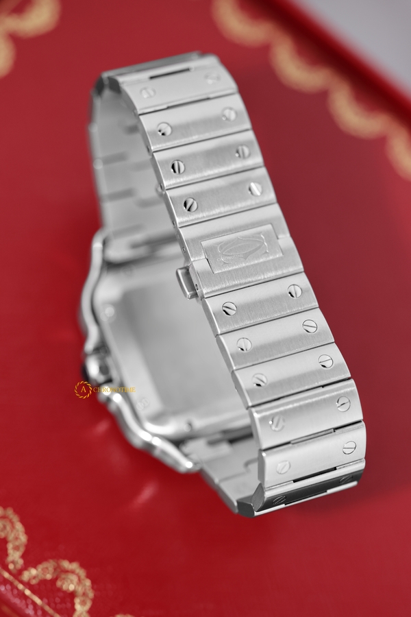 Cartier Santos De Cartier Large Automatic Silver Opal Dial 47,5 x 39,8 mm WSSA0009