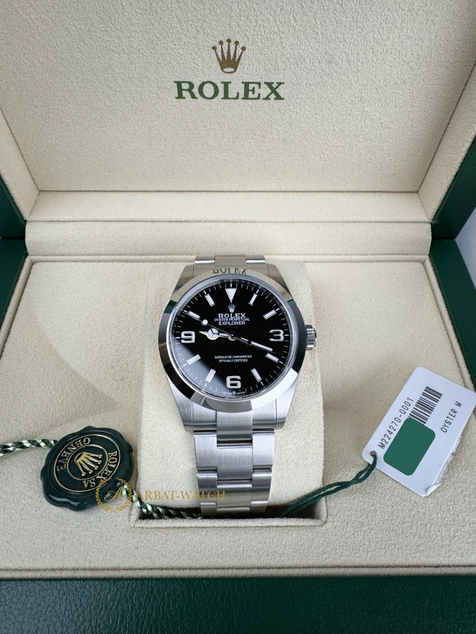 Rolex Explorer 40 mm Oystersteel Black Dial 224270