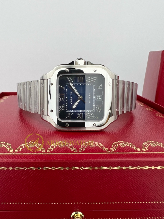 Cartier Santos De Cartier Large Automatic Blue Dial 47,5 x 39,8 mm WSSA0071