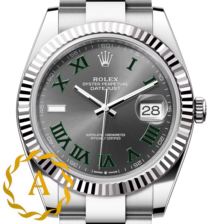 Rolex Datejust «Wimbledon» 41 mm White Rolesor Slate Dial 126334 