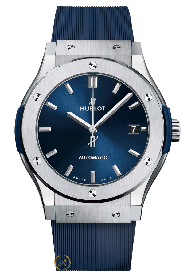 Hublot Classic Fusion Titanium Blue 45 mm 511.NX.7170.RX - Швейцарские часы Hublot Classic Fusion Titanium Blue 45 mm 511.NX.7170.RX