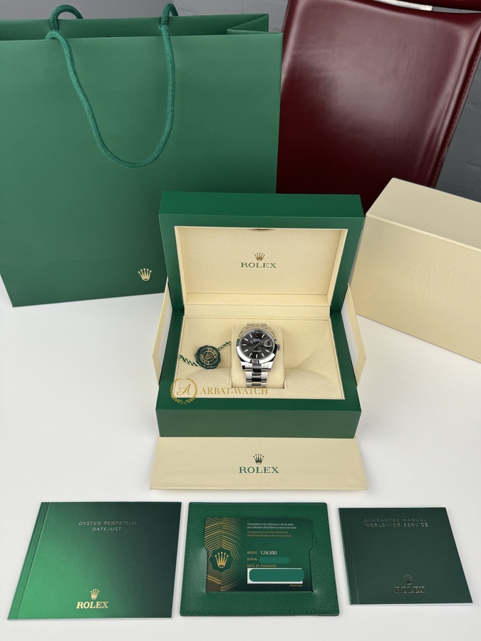 Rolex Datejust 41 mm Oystersteel Slate Dial 126300 - Швейцарские часы Rolex Datejust 41 mm Oystersteel Slate Dial 126300