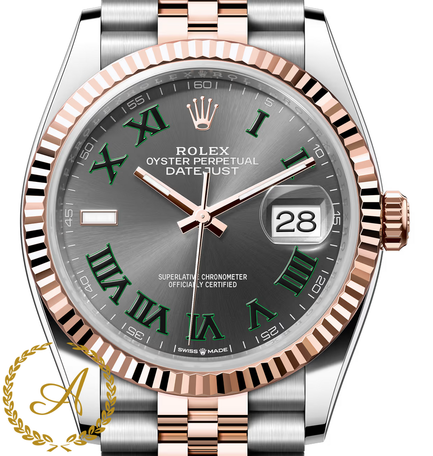 Rolex Datejust 36 mm 126231 Wimbledon Everose Rolesor Jubilee