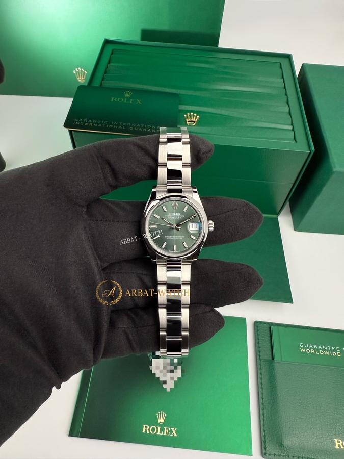 Rolex Datejust 31 mm Oystersteel Mint Green Dial 278240