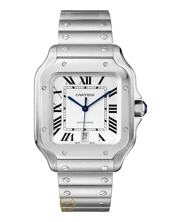 Cartier Santos De Cartier Large Automatic Silver Opal Dial 47,5 x 39,8 mm WSSA0009