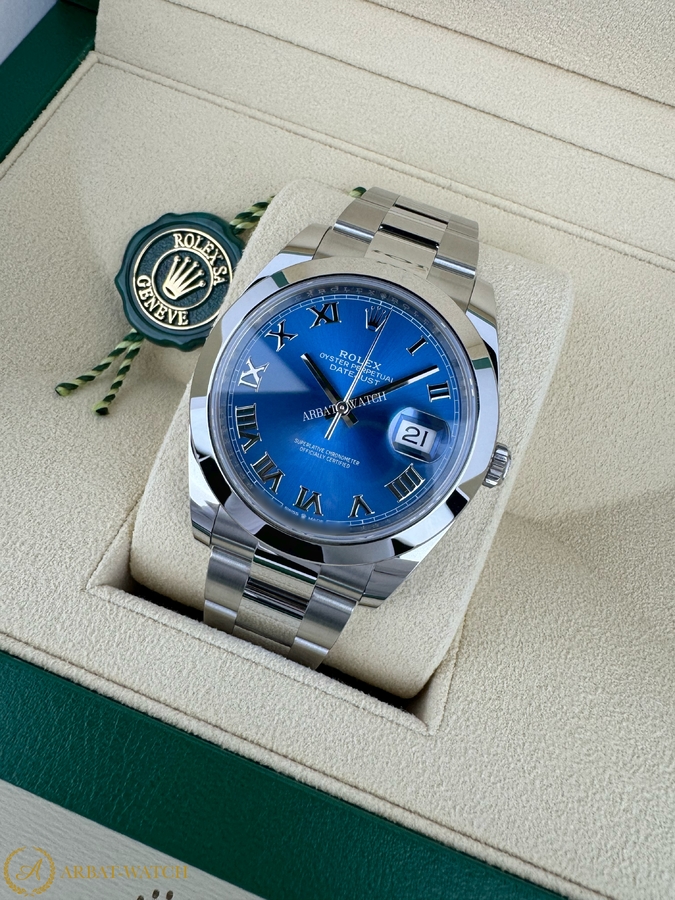 Rolex Datejust 41 mm Azzurro Dial 126300 - Швейцарские часы Rolex Datejust 41 mm Azzurro Dial 126300