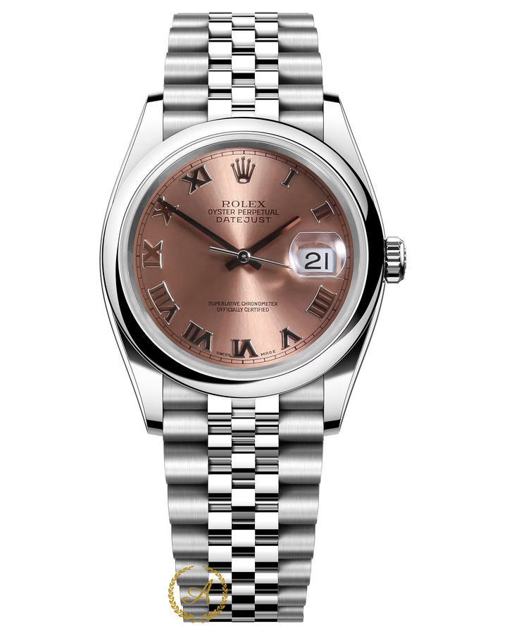 Rolex Datejust Salmon Roman Dial 36 mm 16200 Jubilee