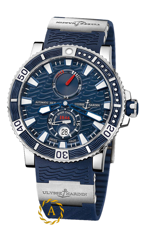 Ulysse Nardin Maxi Marine Diver Titanium Blue Dial 45 mm 263-90-3/93