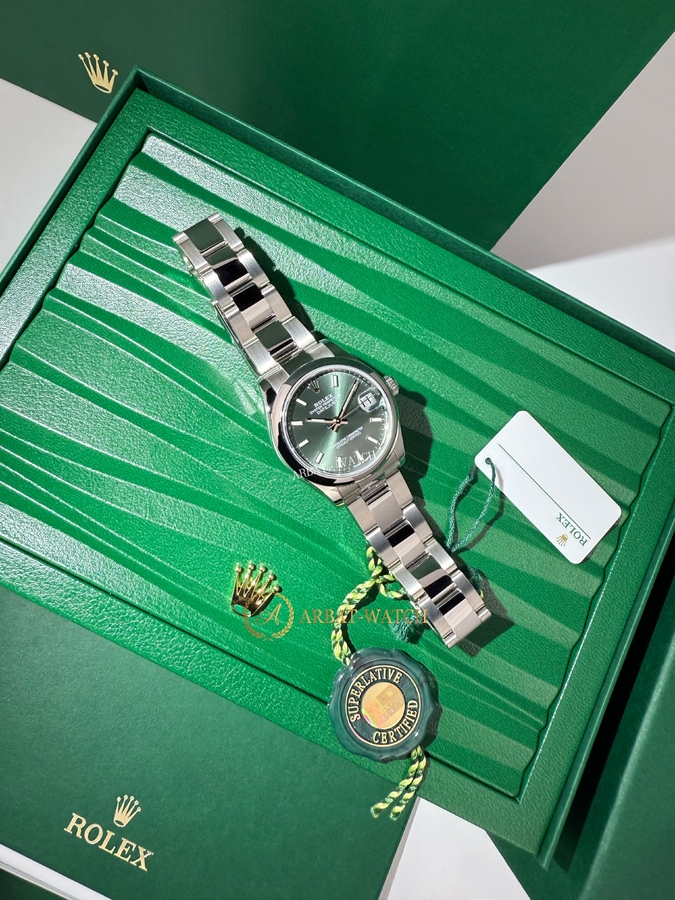 Rolex Datejust 31 mm Oystersteel Mint Green Dial 278240