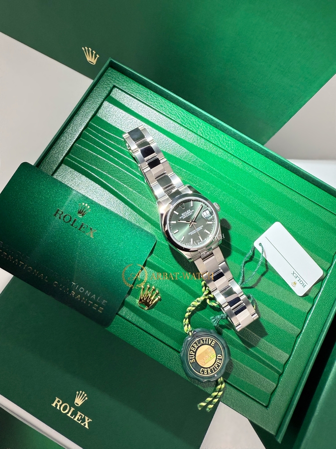 Rolex Datejust 31 mm Oystersteel Mint Green Dial 278240