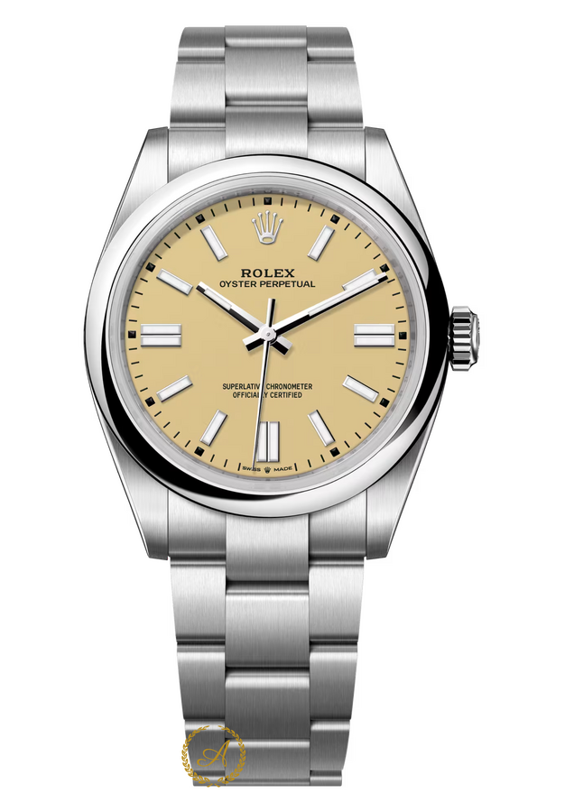 Rolex Oyster Perpetual 41 mm Oystersteel Beige Dial 134300