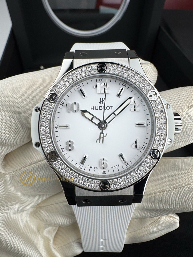 Hublot • Big Bang Steel White Diamonds 38 mm 361.SE.2010.RW.1104 - Швейцарские часы Hublot • Big Bang Steel White Diamonds 38 mm 361.SE.2010.RW.1104