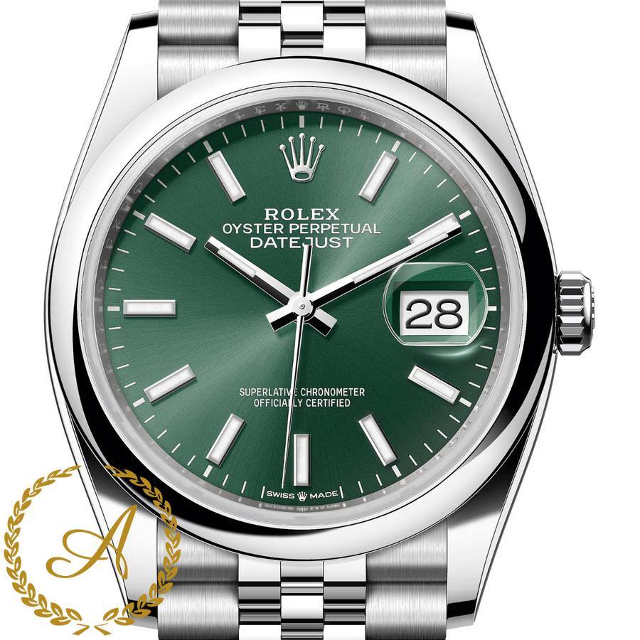 Rolex Datejust 36 mm Oystersteel Mint Green Dial 126200 Jubilee - Швейцарские часы Rolex Datejust 36 mm Oystersteel Mint Green Dial 126200 Jubilee