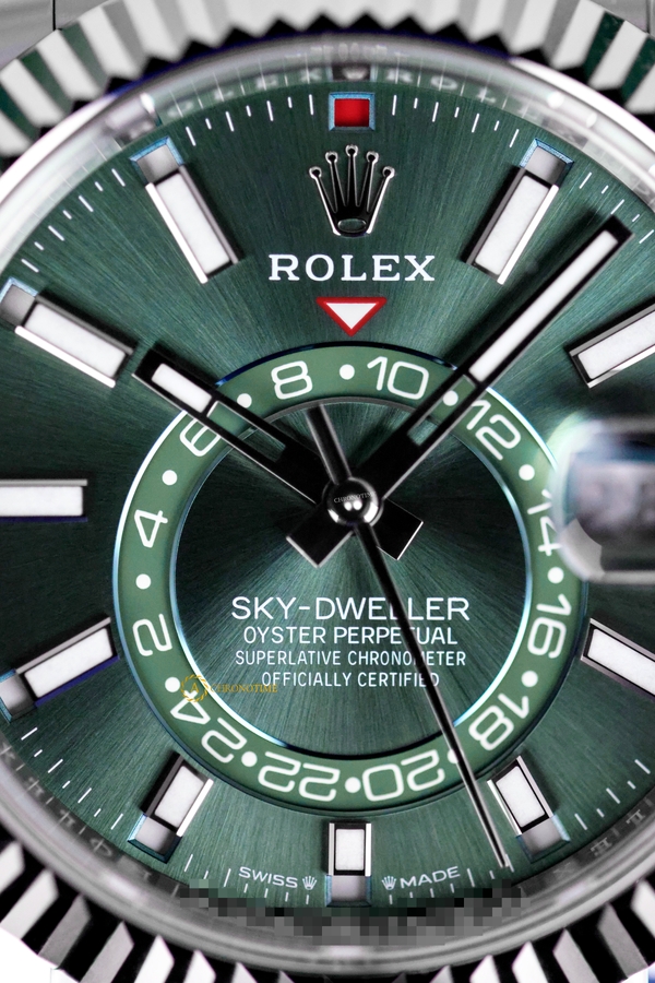 Rolex Sky-Dweller 42 mm White Rolesor Mint Green Dial 336934 - Швейцарские часы Rolex Sky-Dweller 42 mm White Rolesor Mint Green Dial 336934
