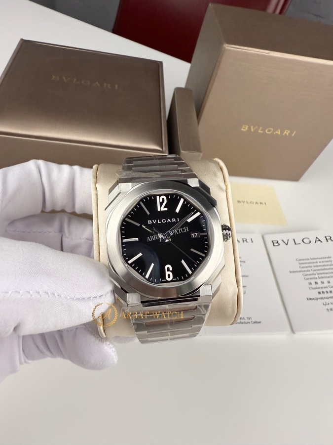 Bvlgari Octo Black Dial 40 mm - Швейцарские часы Bvlgari Octo Black Dial 40 mm