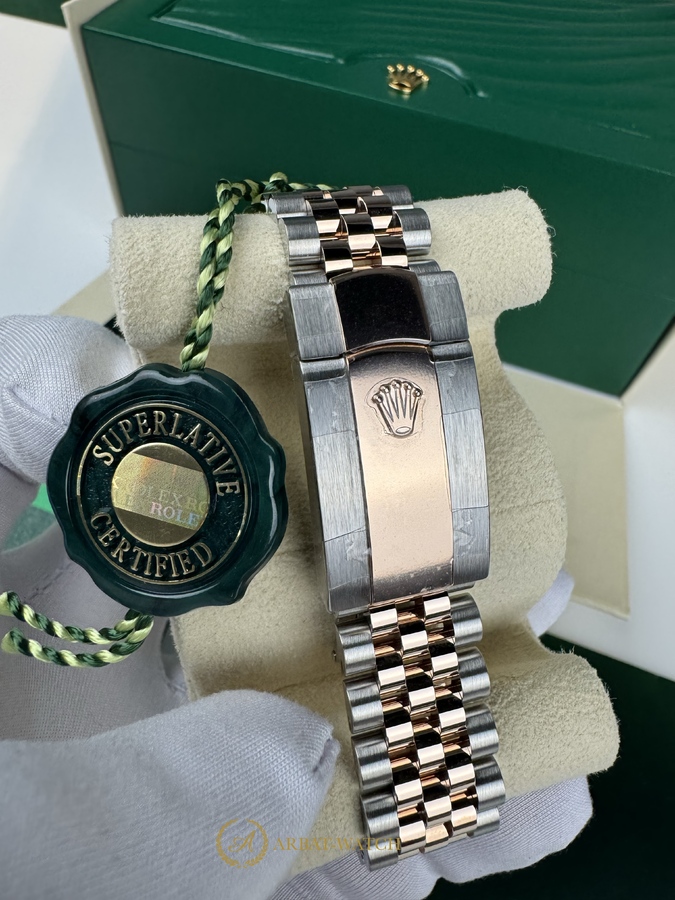 Rolex Datejust 36 mm 126231 Grey Decor Diamonds Dial Everose Rolesor Jubilee