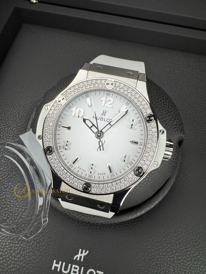 Hublot • Big Bang Steel White Diamonds 38 mm 361.SE.2010.RW.1104 - Швейцарские часы Hublot • Big Bang Steel White Diamonds 38 mm 361.SE.2010.RW.1104
