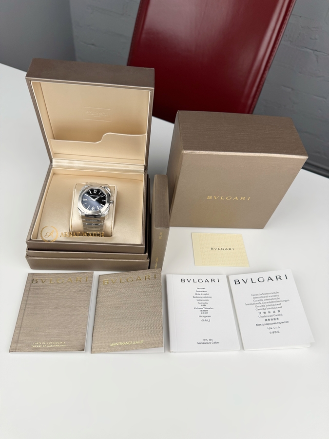Bvlgari Octo Black Dial 40 mm - Швейцарские часы Bvlgari Octo Black Dial 40 mm