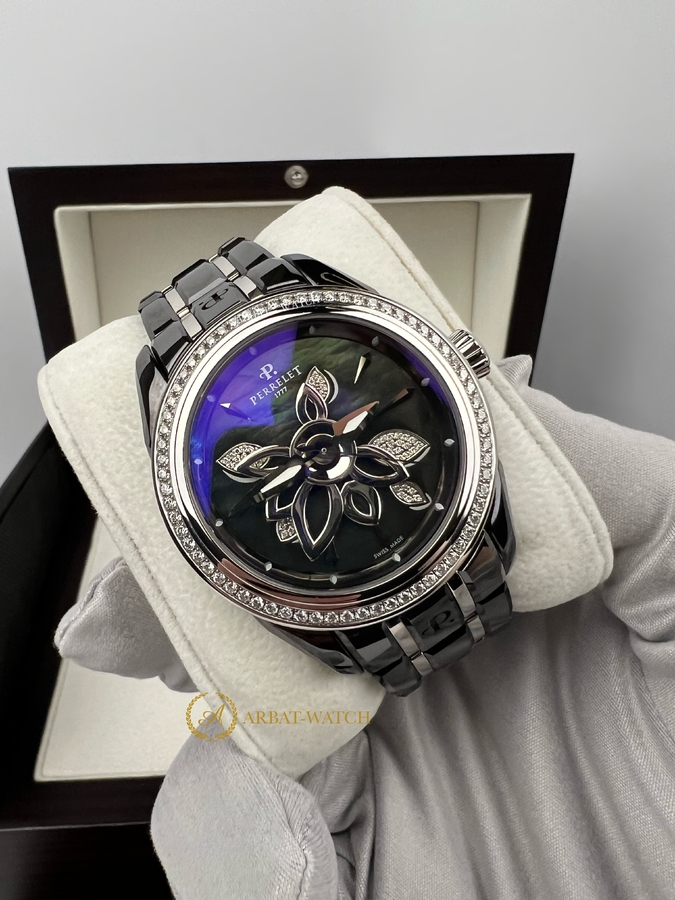 Perrelet Diamond Flower Ceramic 40 mm A2040/B - Швейцарские часы Perrelet Diamond Flower Ceramic 40 mm A2040/B
