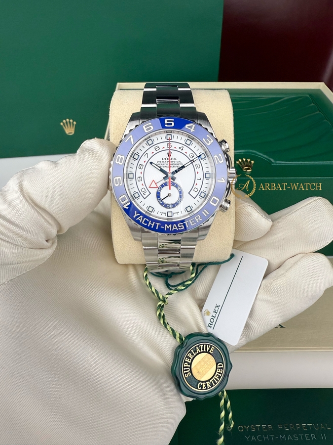 Rolex Yacht-Master II 44 мм Blued Hour Hands 116680