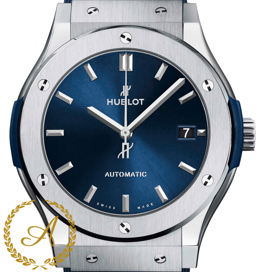 Hublot Classic Fusion Titanium Blue 45 mm 511.NX.7170.RX - Швейцарские часы Hublot Classic Fusion Titanium Blue 45 mm 511.NX.7170.RX