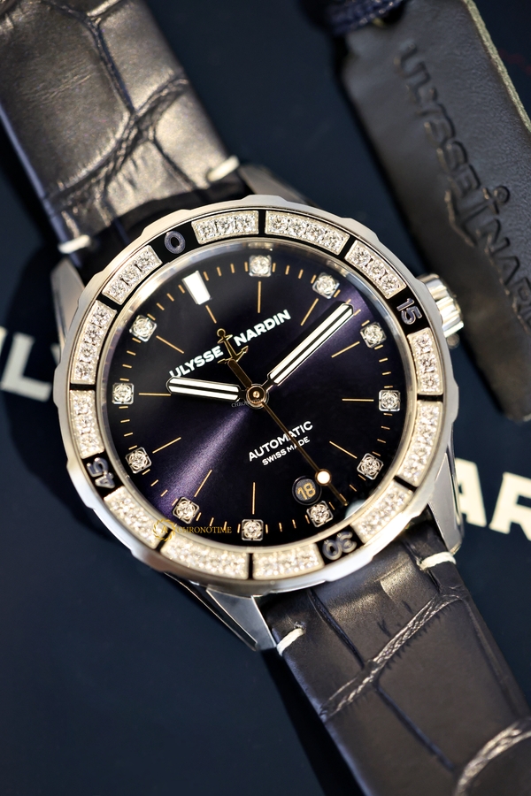 Ulysse Nardin Lady Diver Blue Diamonds Dial 39 mm 8163-182