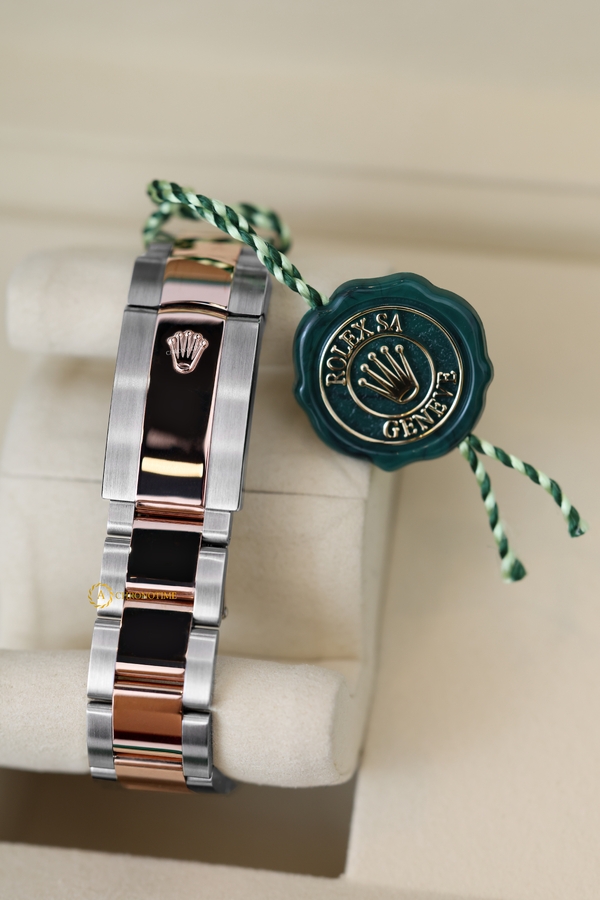 Rolex Datejust 36 mm Everose Rolesor White Pearl Diamond-set Dial 126231