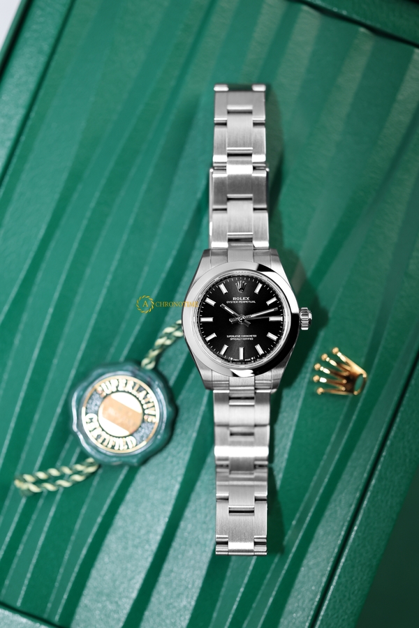 Rolex Oyster Perpetual 28 mm Oystersteel Black Dial 276200 - Швейцарские часы Rolex Oyster Perpetual 28 mm Oystersteel Black Dial 276200