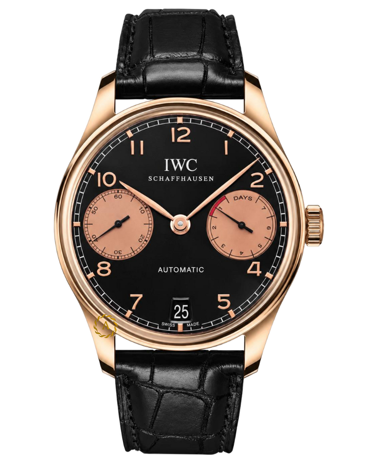 IWC Portuguese 42 mm Rose Gold Black Dial IW500121