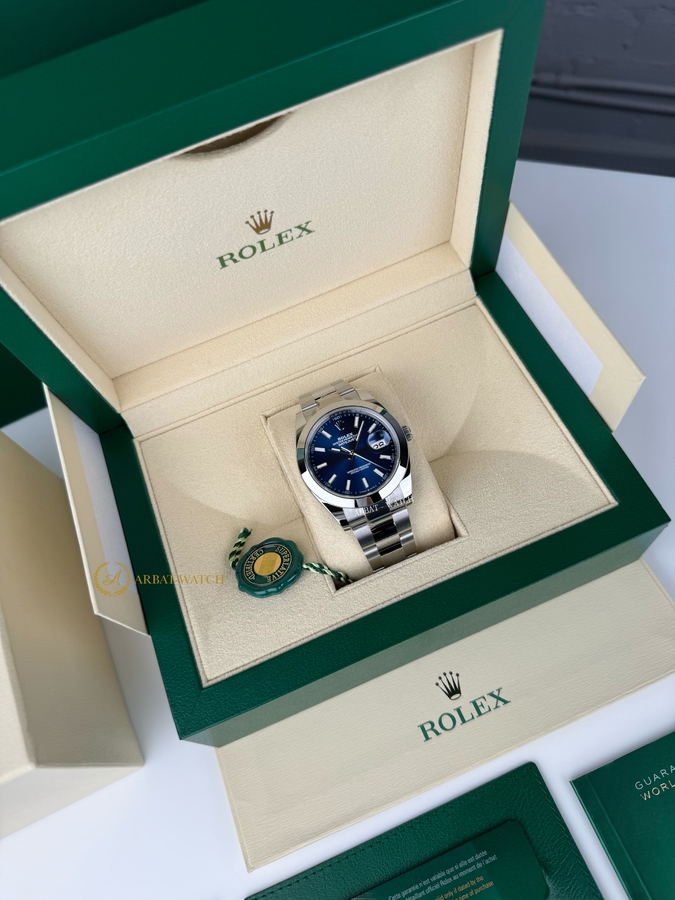 Rolex Datejust 41 mm Oystersteel Bright Blue Dial 126300