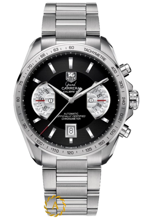 TAG Heuer Carrera Grand Black Dial Chronograph 43 mm CAV511A.BA0902 - Швейцарские часы TAG Heuer Carrera Grand Black Dial Chronograph 43 mm CAV511A.BA0902