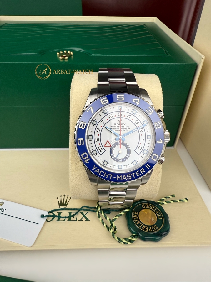 Rolex Yacht-Master II 44 мм Blued Hour Hands 116680