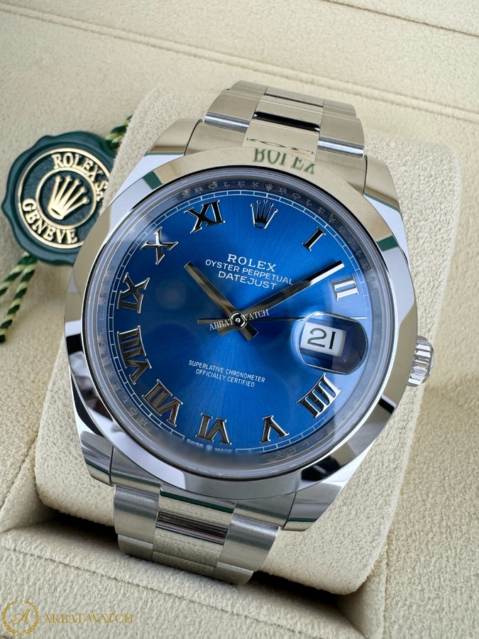 Rolex Datejust 41 mm Azzurro Dial 126300 - Швейцарские часы Rolex Datejust 41 mm Azzurro Dial 126300