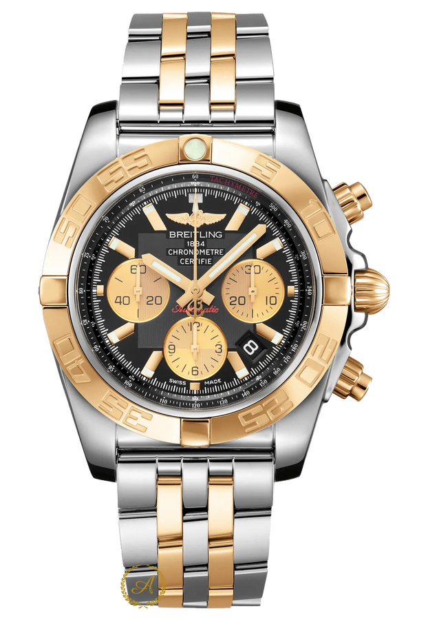 Breitling Chronomat Black Dial Bicolor Chronograph 44 mm CB0110