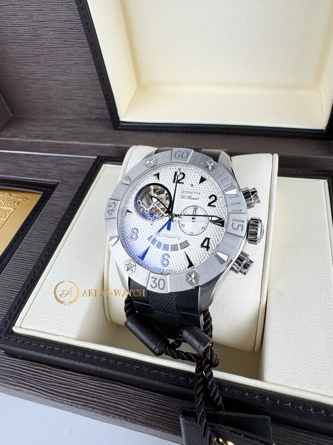 Zenith Defy Classic Open El Primero Chronograph Silver Dial 46,5 mm 03.0526.4021