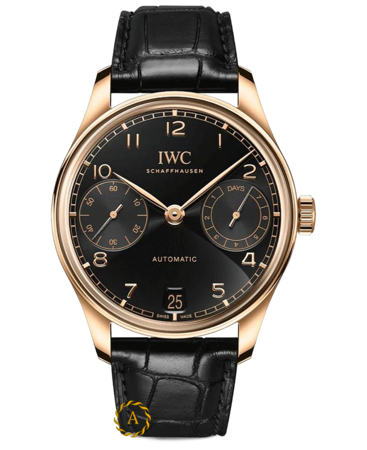 IWC Portuguese 42 mm Rose Gold Black Dial IW500121