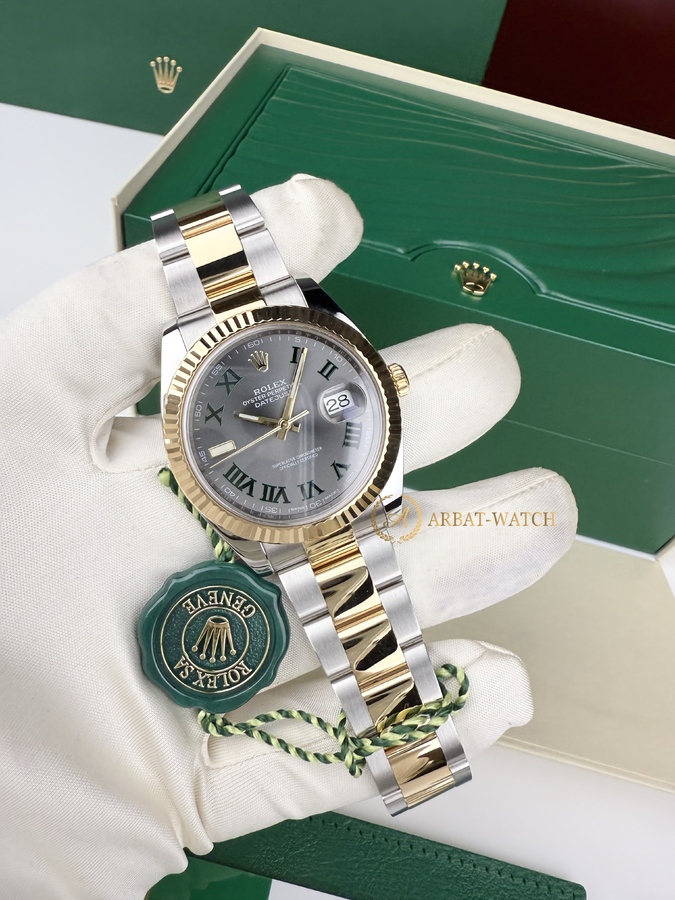 Rolex Datejust 41 126333 Wimbledon Bicolor Yellow Rolesor - Швейцарские часы Rolex Datejust 41 126333 Wimbledon Bicolor Yellow Rolesor