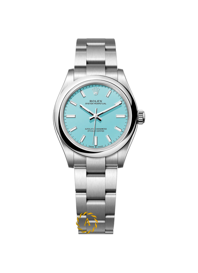 Rolex Oyster Perpetual «Tiffany» 31 mm Oystersteel Turquoise Blue Dial 277200 