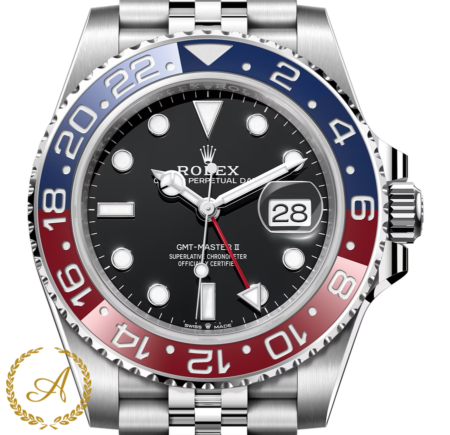 Rolex GMT-Master II «Pepsi» 40 mm Oystersteel Black Dial 126710BLRO Jubilee