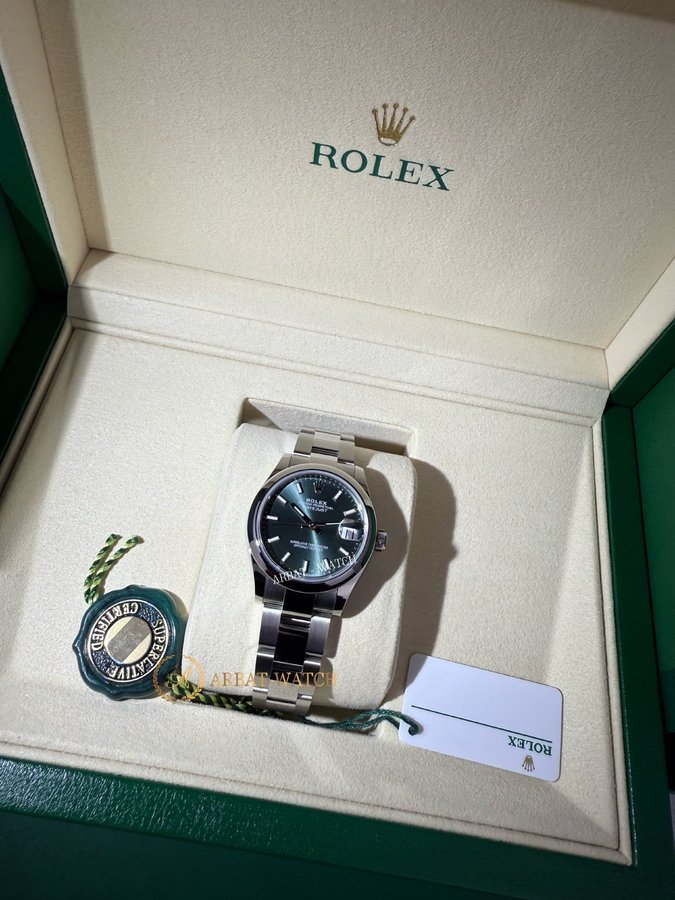Rolex Datejust 31 mm Oystersteel Mint Green Dial 278240