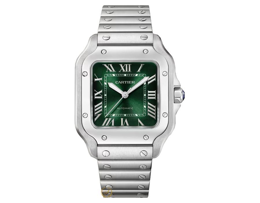 Cartier Santos De Cartier Medium Automatic Green Dial 41,9 x 35,1 mm WSSA0061 - Швейцарские часы Cartier Santos De Cartier Medium Automatic Green Dial 41,9 x 35,1 mm WSSA0061