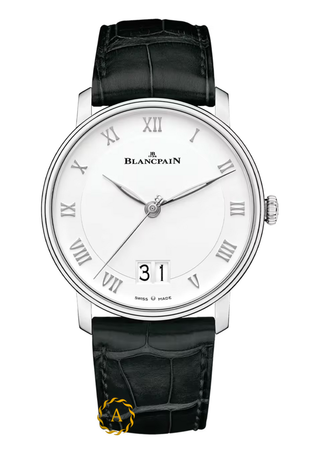 Blancpain Villeret Grande Date 40 mm Stainless Steel White Dial 6669 1127 55B