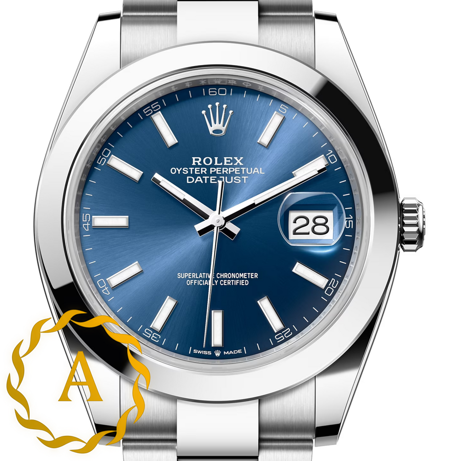 Rolex Datejust 41 mm Oystersteel Bright Blue Dial 126300