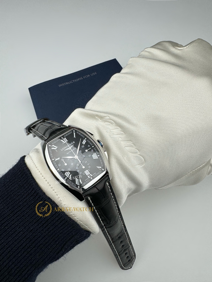 Longines Evidenza Chronograph Black Dial 34,9 x 40 mm L2.643.4.51.4 