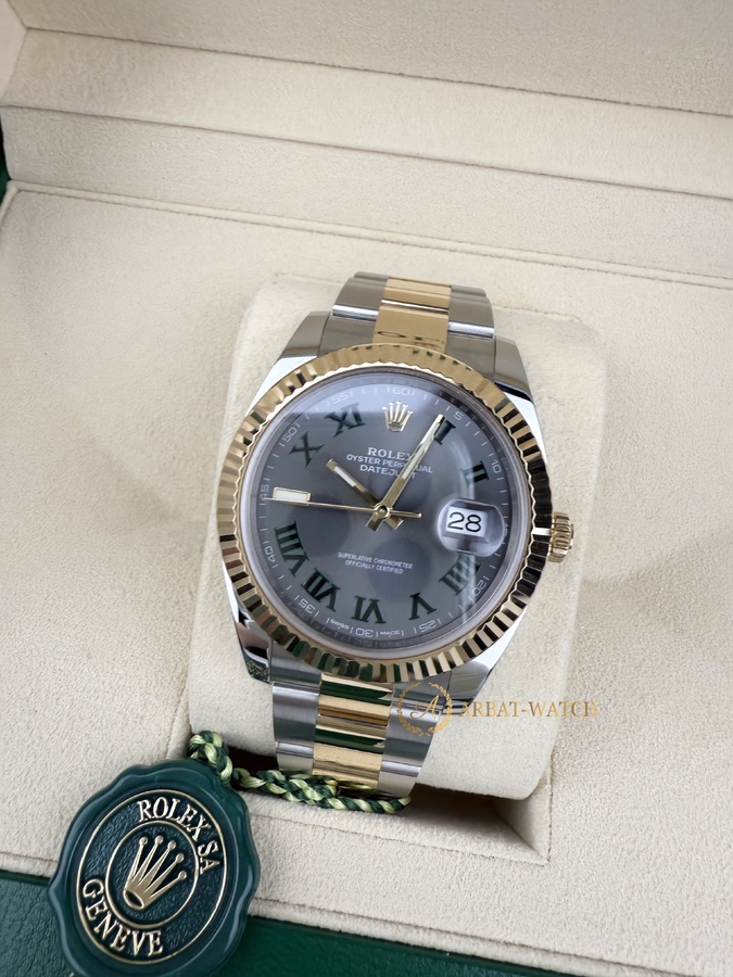 Rolex Datejust 41 126333 Wimbledon Bicolor Yellow Rolesor - Швейцарские часы Rolex Datejust 41 126333 Wimbledon Bicolor Yellow Rolesor
