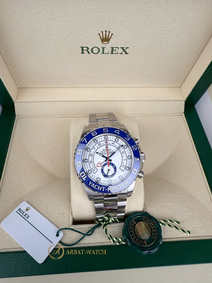 Rolex Yacht-Master II 44 мм Blued Hour Hands 116680