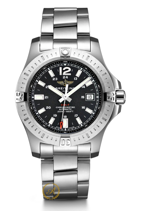 Breitling Colt Automatic Black Dial Chronometer 44 mm A17388