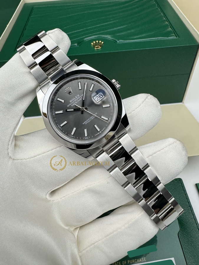 Rolex Datejust 41 mm Oystersteel Slate Dial 126300 - Швейцарские часы Rolex Datejust 41 mm Oystersteel Slate Dial 126300